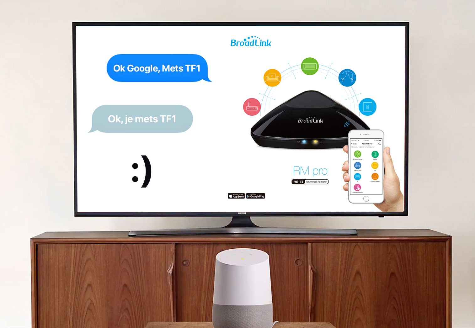 Contrôlez votre RM Pro et vos équipements avec votre voix grâce au Google Home