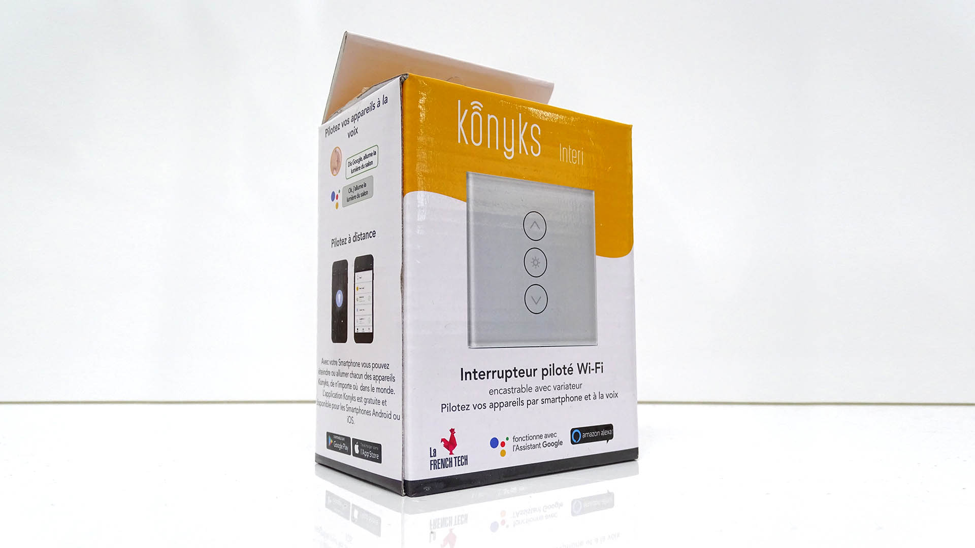 Interi, l’interrupteur WiFi compatible Google Home & Amazon Echo de Konyks !