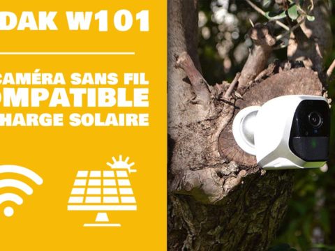 Kodak W101 : La caméra sans fil compatible avec la recharge solaire