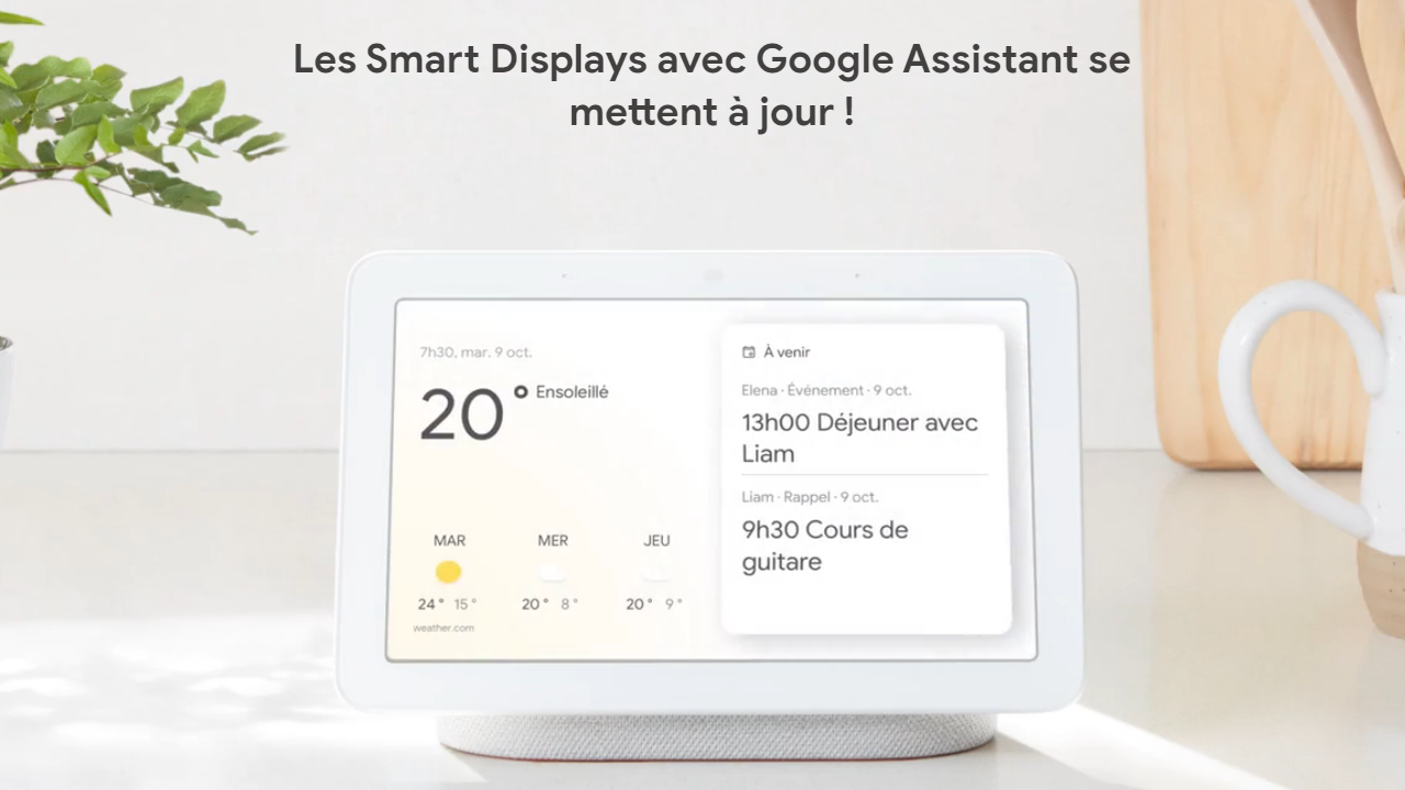 Les Smart Displays avec Google Assistant se mettent à jour !