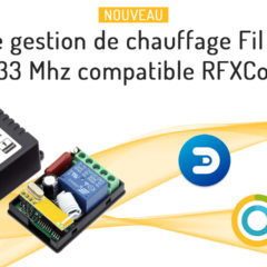 Nouveau kit de chauffage fil pilote 433 Mhz compatible RFXcom