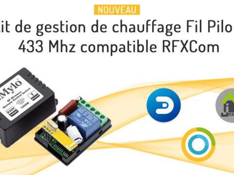 Nouveau kit de chauffage fil pilote 433 Mhz compatible RFXcom