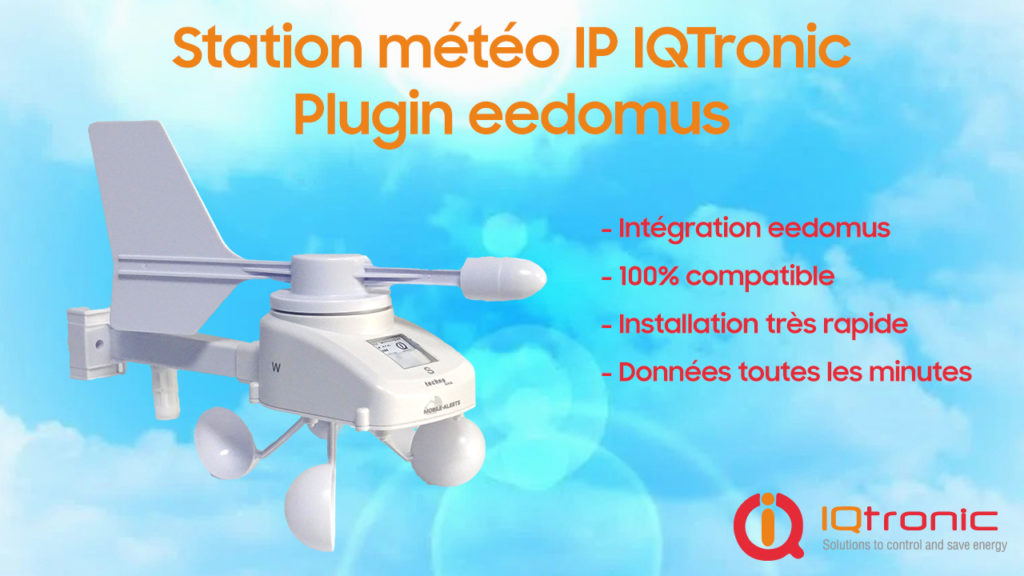 Plugin Eedomus pour la station météo IP Iqtronic : Vent, température et pression !