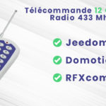 Télécommande 12 canaux compatible RFXCom, Domoticz et Jeedom