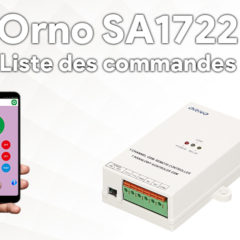 Orno SA 1722, guide d’installation et liste des commandes SMS